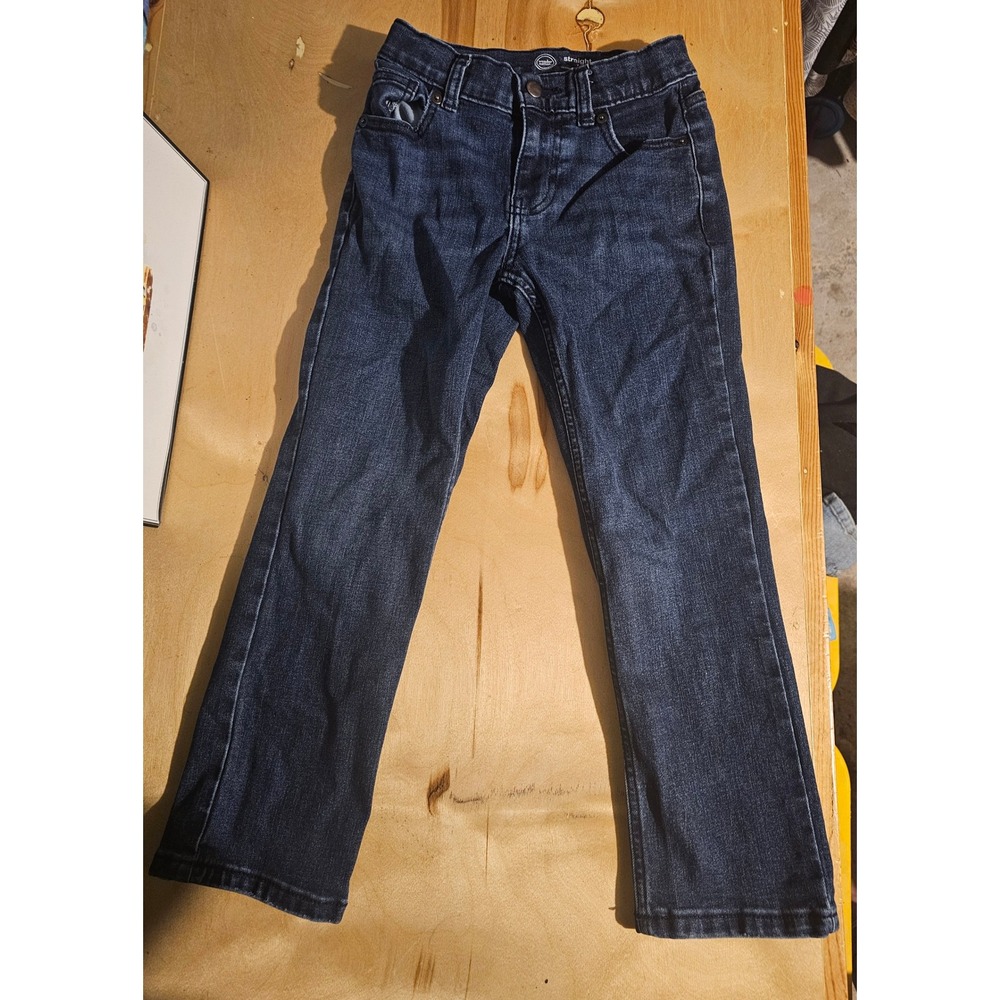 Wonder Nation Straight Leg Dark Wash Denim Jeans Kids Size‎ 7